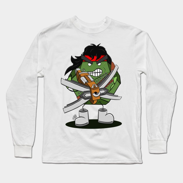 Barbarian/Ranger D12 Long Sleeve T-Shirt by AlstonArt